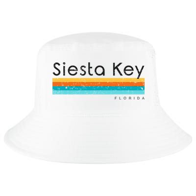 Vintage Siesta Key Florida Retro Design Cool Comfort Performance Bucket Hat
