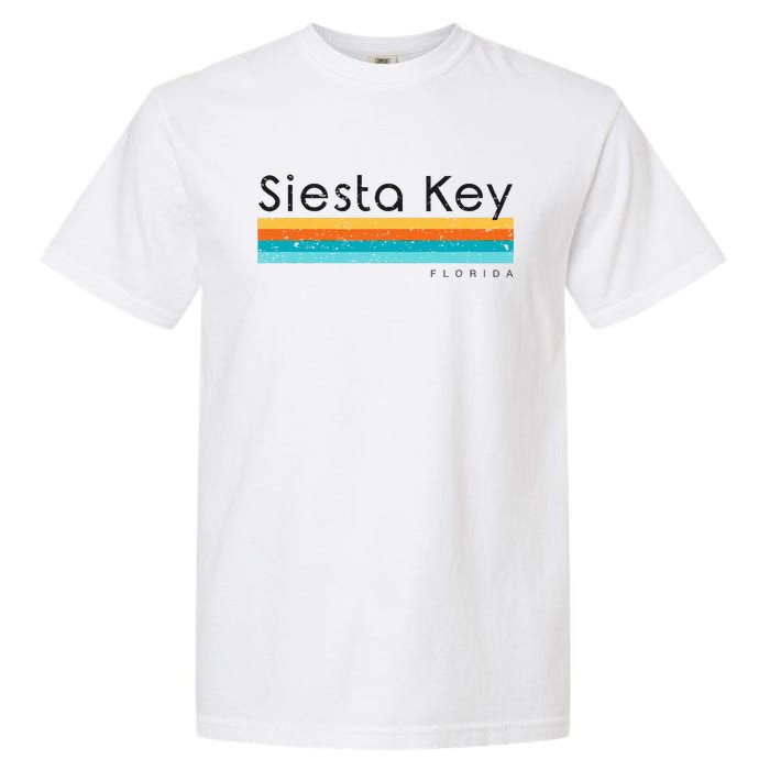 Vintage Siesta Key Florida Retro Design Garment-Dyed Heavyweight T-Shirt