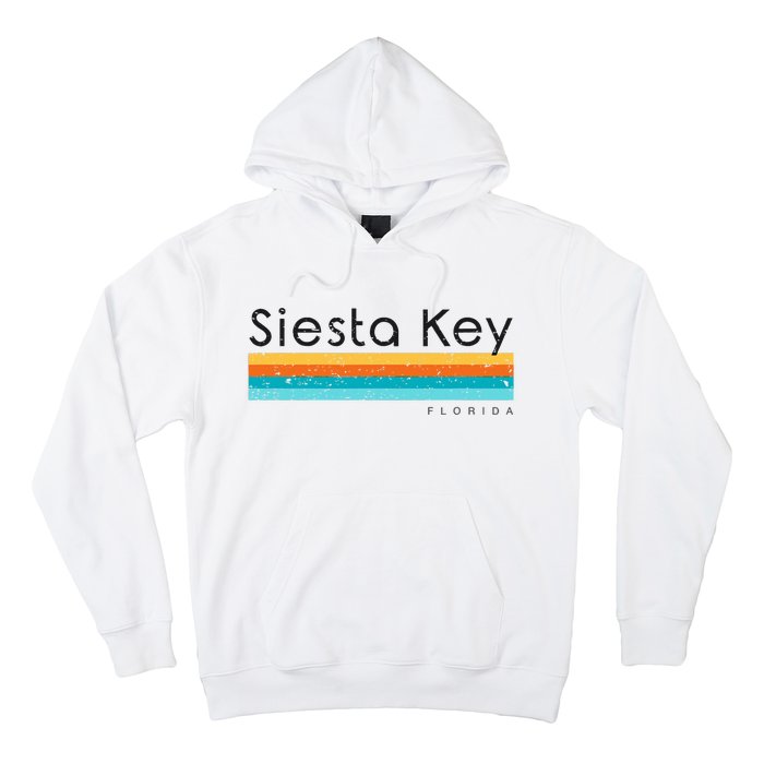 Vintage Siesta Key Florida Retro Design Hoodie