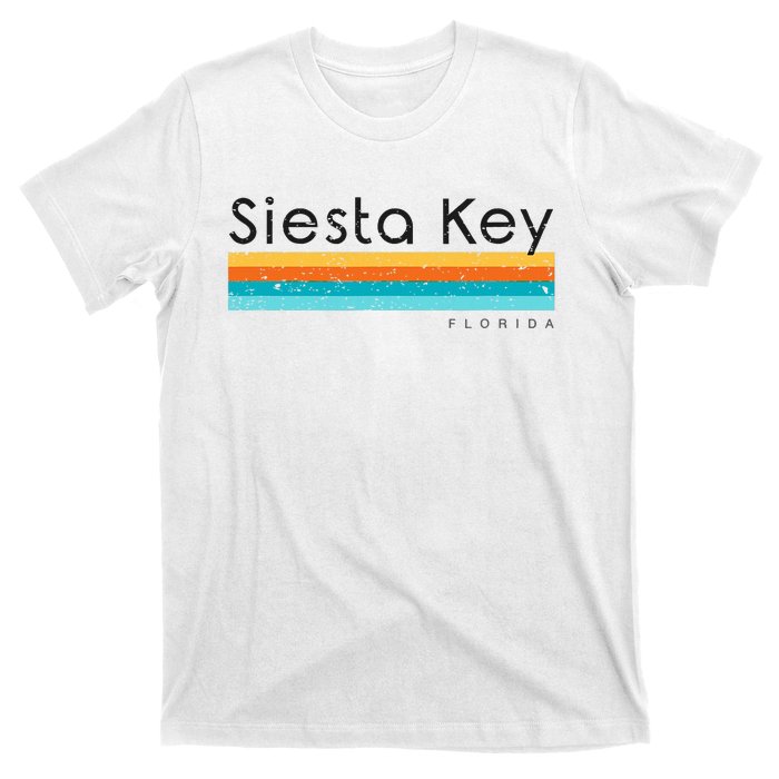 Vintage Siesta Key Florida Retro Design T-Shirt