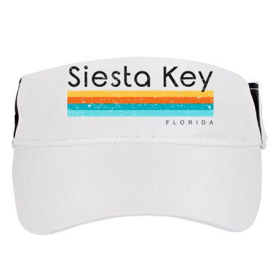 Vintage Siesta Key Florida Retro Design Adult Drive Performance Visor