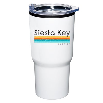 Vintage Siesta Key Florida Retro Design Tumbler
