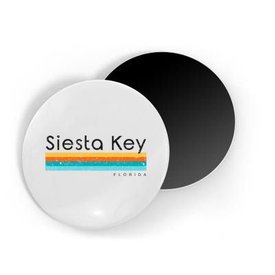 Vintage Siesta Key Florida Retro Design Magnet