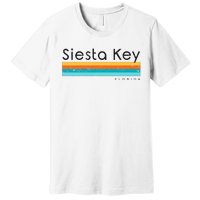 Vintage Siesta Key Florida Retro Design Premium T-Shirt