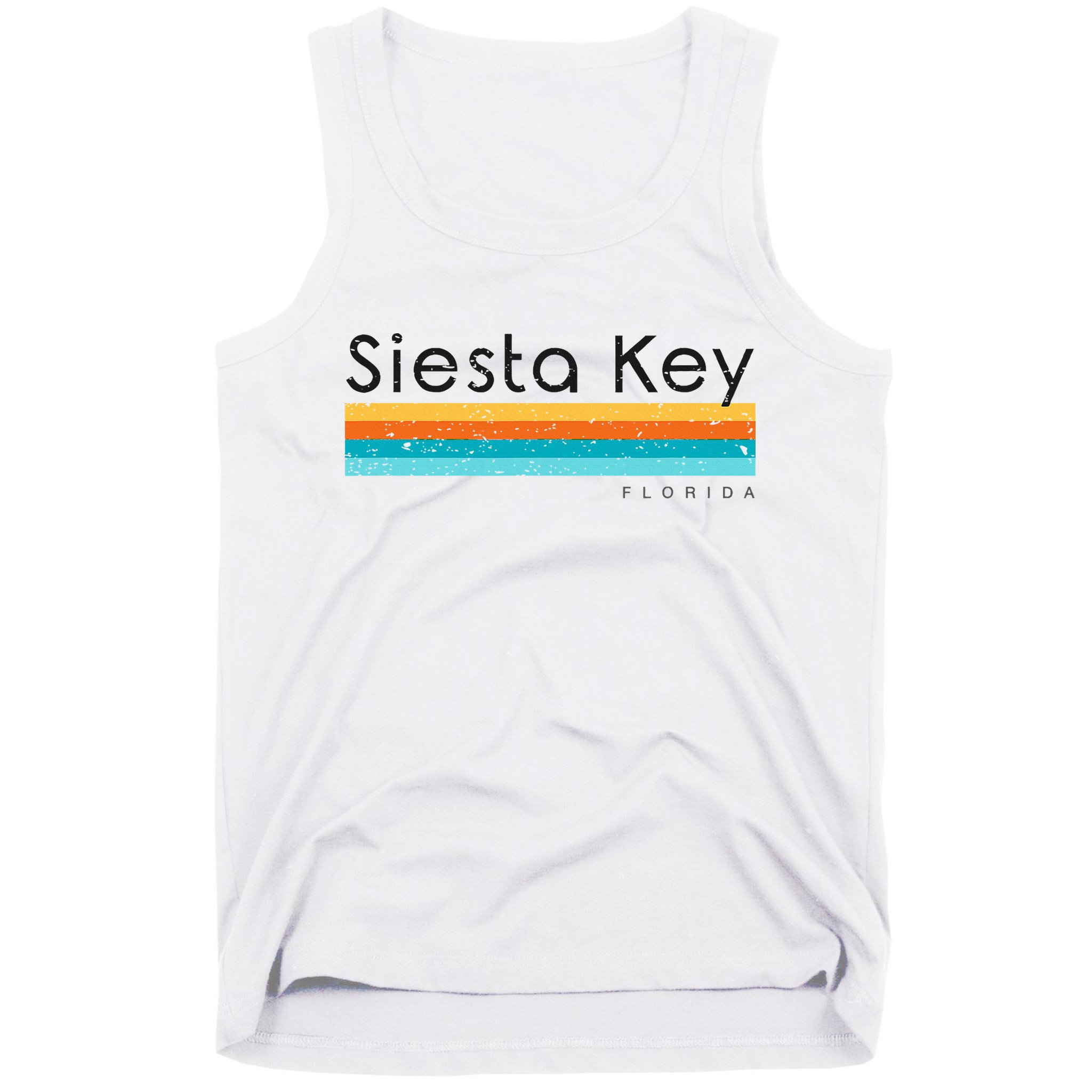Vintage Siesta Key Florida Retro Design Tank Top
