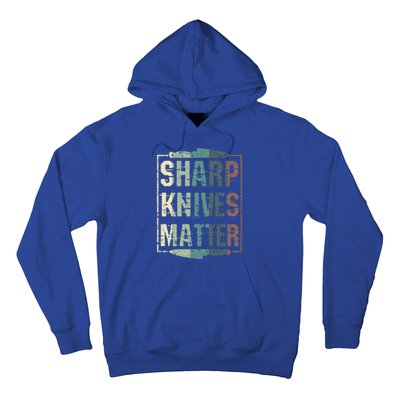 Vintage Sharp Knives Matter Chef Knife Culinary Christmas Gift Hoodie