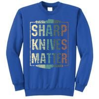 Vintage Sharp Knives Matter Chef Knife Culinary Christmas Gift Sweatshirt