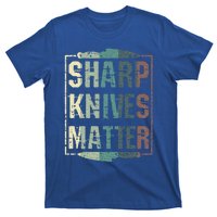 Vintage Sharp Knives Matter Chef Knife Culinary Christmas Gift T-Shirt