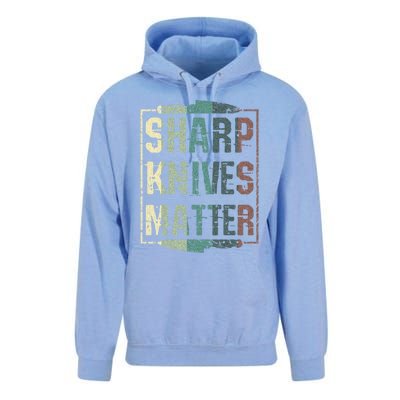 Vintage Sharp Knives Matter Chef Knife Culinary Christmas Gift Unisex Surf Hoodie