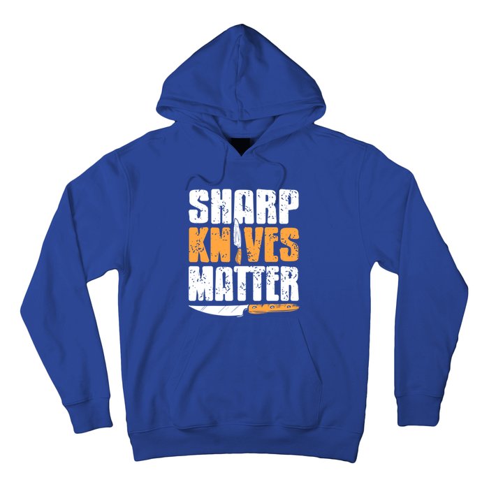 Vintage Sharp Knives Matter Cool Cooking Tee Present Gift Hoodie