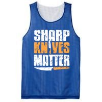 Vintage Sharp Knives Matter Cool Cooking Tee Present Gift Mesh Reversible Basketball Jersey Tank