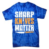 Vintage Sharp Knives Matter Cool Cooking Tee Present Gift Tie-Dye T-Shirt