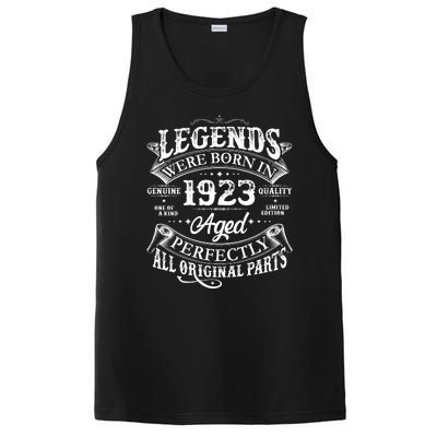 Vintage Scroll Legends Were Born In 1923 Aged Perfectly 100th Birthday PosiCharge Competitor Tank