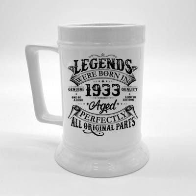 Vintage Scroll Legends Were Born In 1933 Aged Perfectly 90th Birthday Beer Stein