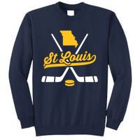 Vintage St. Louis Ice Hockey Sticks Sports Team Fan Gift Tall Sweatshirt