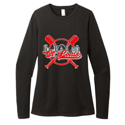 Vintage St Louis Baseball Womens CVC Long Sleeve Shirt