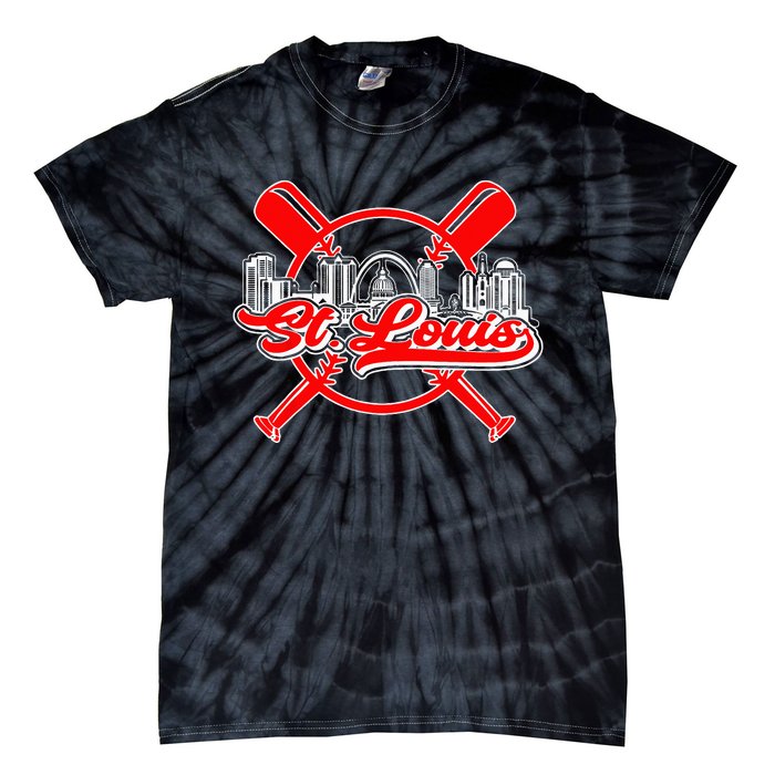 Vintage St Louis Baseball Tie-Dye T-Shirt