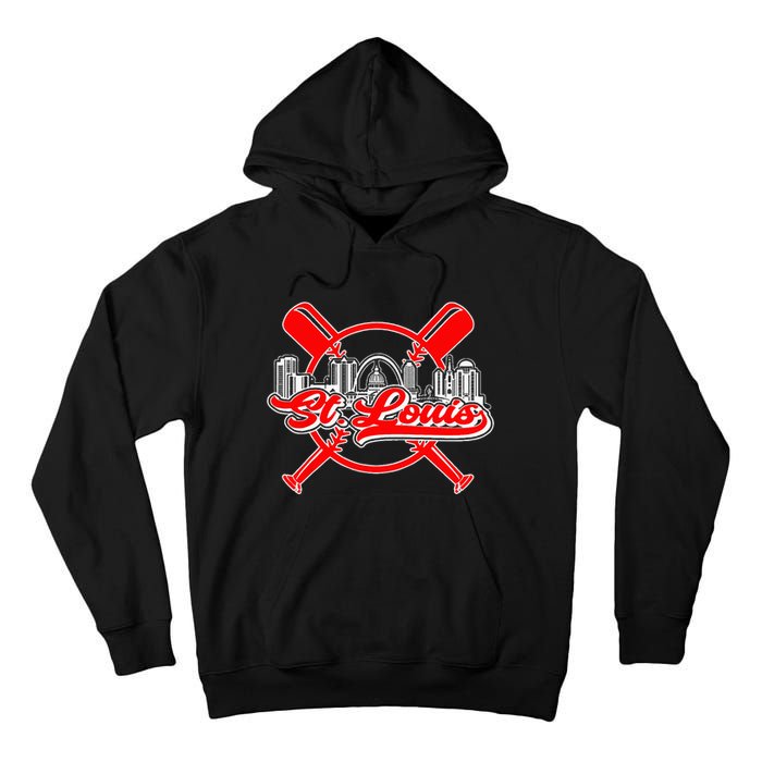 Vintage St Louis Baseball Tall Hoodie