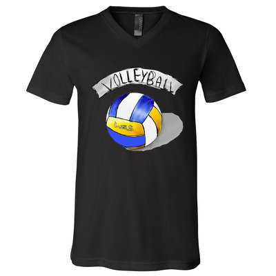 Volleyball Sports Lovers V-Neck T-Shirt