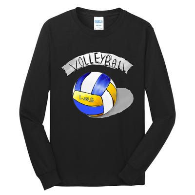 Volleyball Sports Lovers Tall Long Sleeve T-Shirt