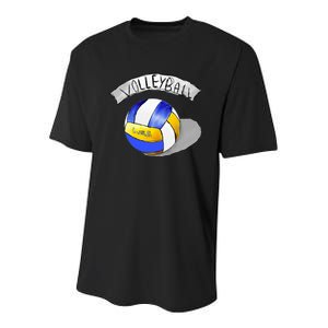 Volleyball Sports Lovers Youth Performance Sprint T-Shirt