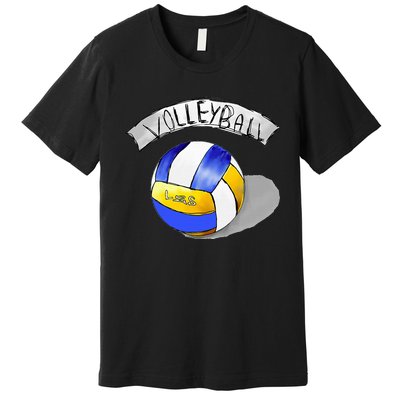 Volleyball Sports Lovers Premium T-Shirt