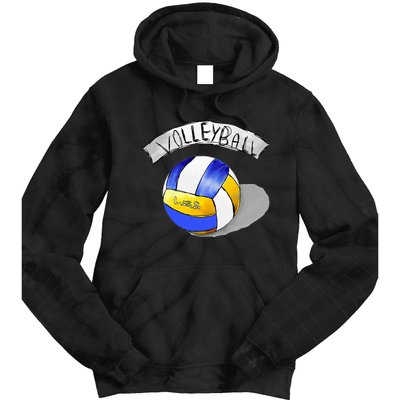 Volleyball Sports Lovers Tie Dye Hoodie