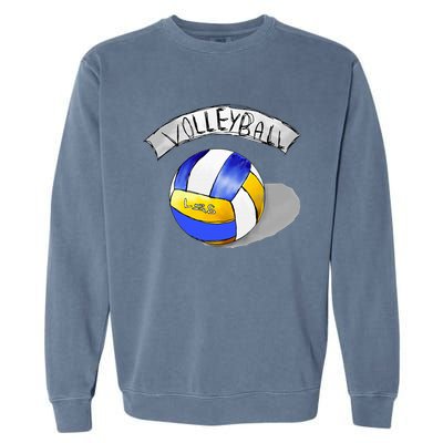 Volleyball Sports Lovers Garment-Dyed Sweatshirt