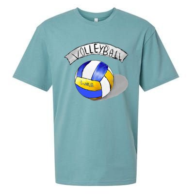 Volleyball Sports Lovers Sueded Cloud Jersey T-Shirt