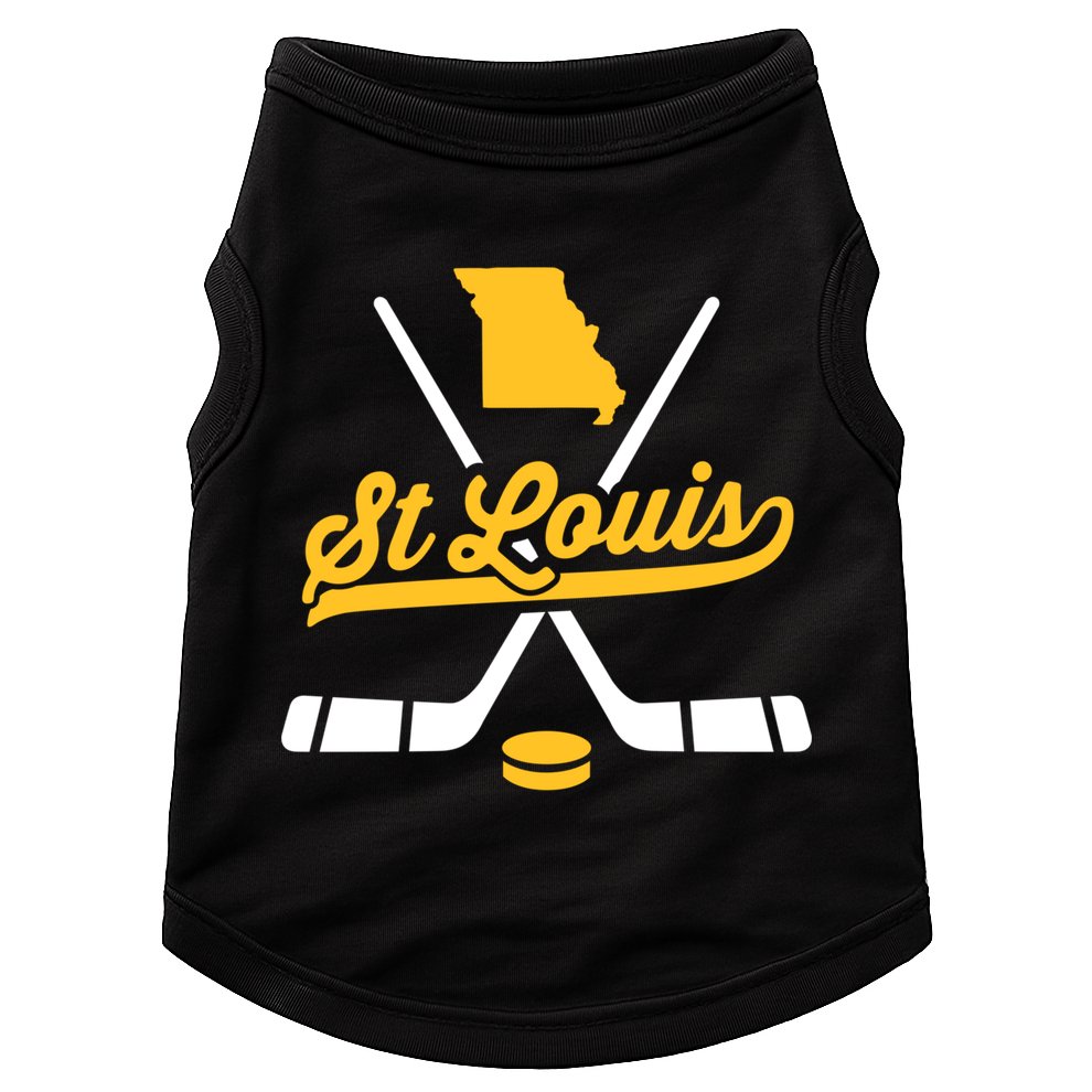 Vintage St Louis Ice Hockey Sticks Sports Team Fan Gift Doggie Tank