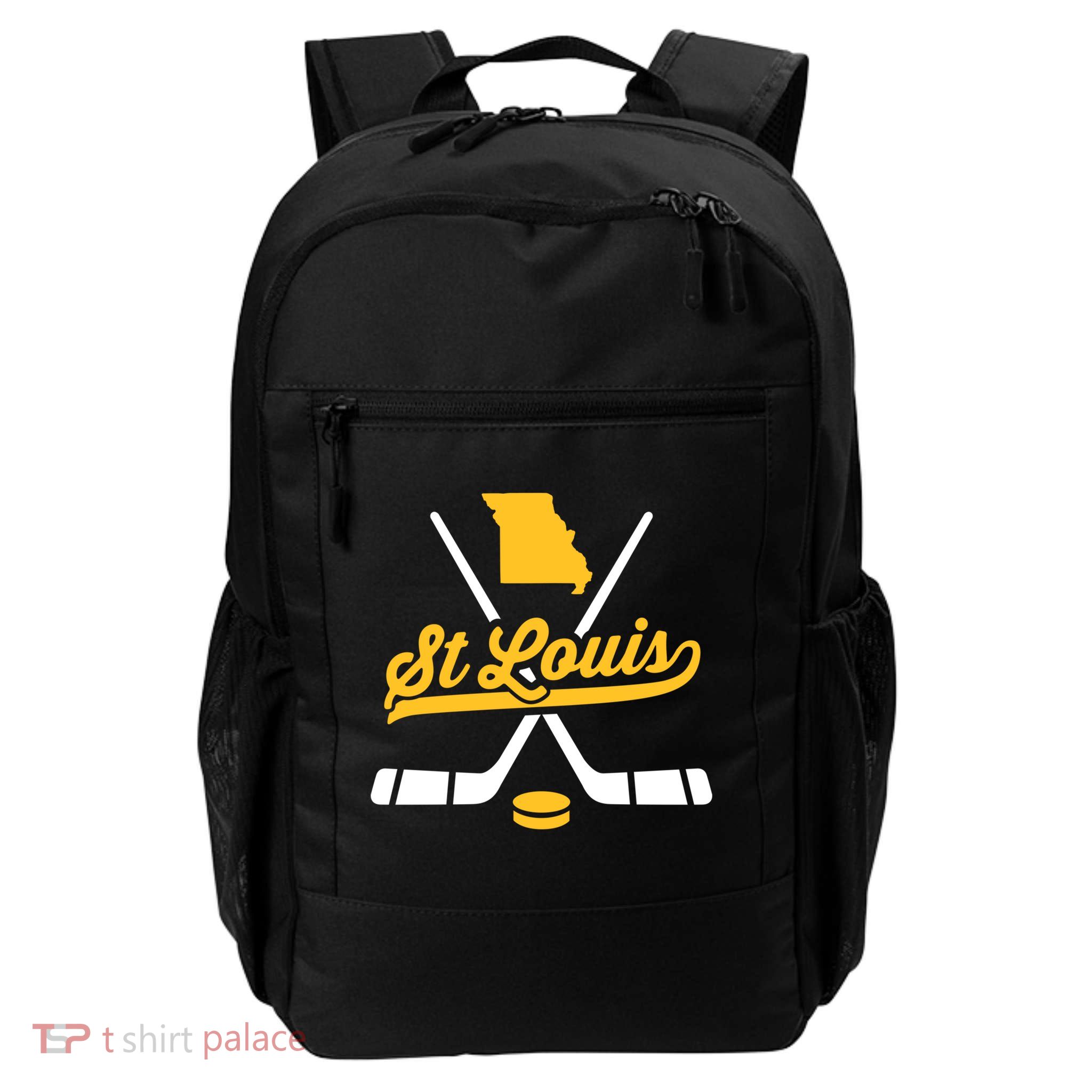 Vintage St Louis Ice Hockey Sticks Sports Team Fan Gift Backpack