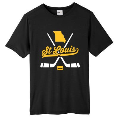 Vintage St Louis Ice Hockey Sticks Sports Team Fan Gift Tall Fusion ChromaSoft Performance T-Shirt