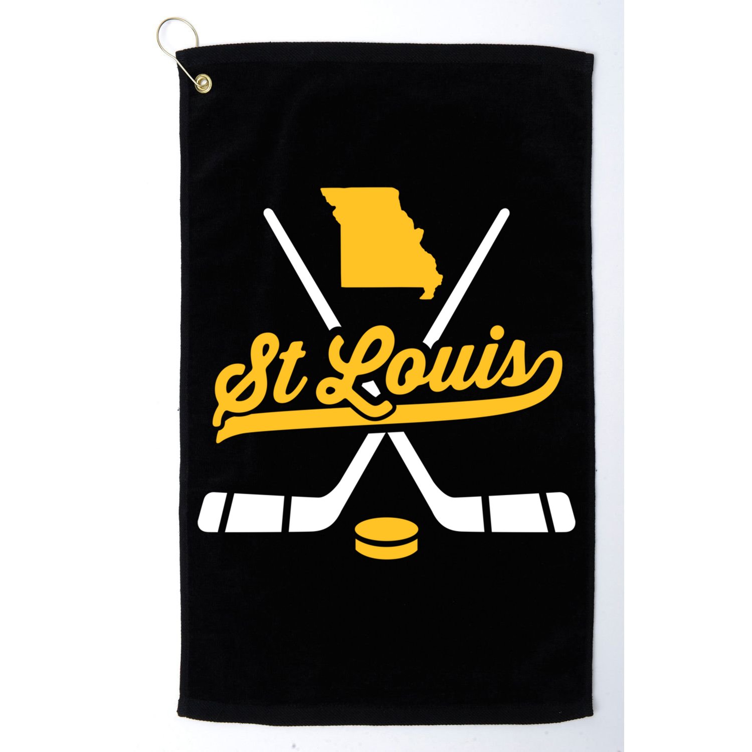 Vintage St Louis Ice Hockey Sticks Sports Team Fan Gift Golf Towel