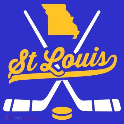 Vintage St Louis Ice Hockey Sticks Sports Team Fan Gift T-Shirt