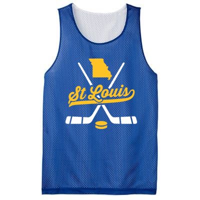 Vintage St Louis Ice Hockey Sticks Sports Team Fan Gift Mesh Reversible Basketball Jersey Tank