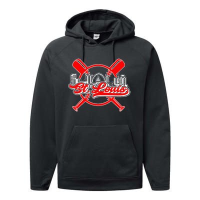 Vintage St. Louis Baseball Performance Fleece Hoodie