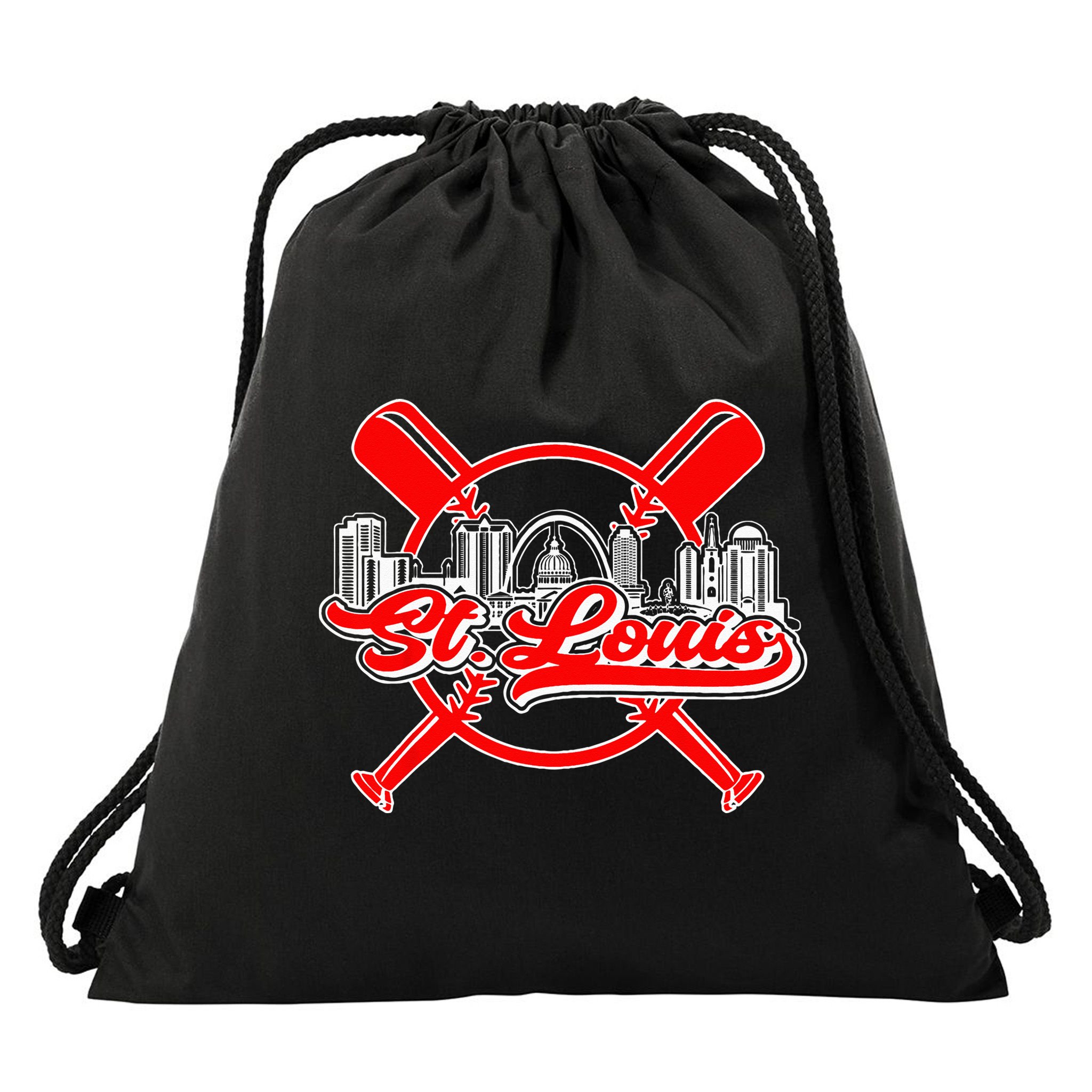 Vintage St. Louis Baseball Drawstring Bag