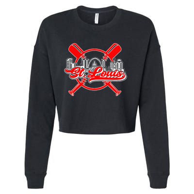 Vintage St. Louis Baseball Cropped Pullover Crew