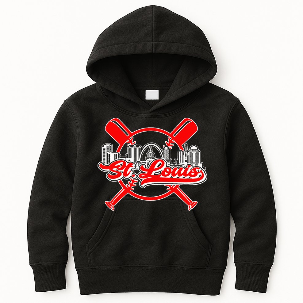 Vintage St. Louis Baseball Kids Hoodie