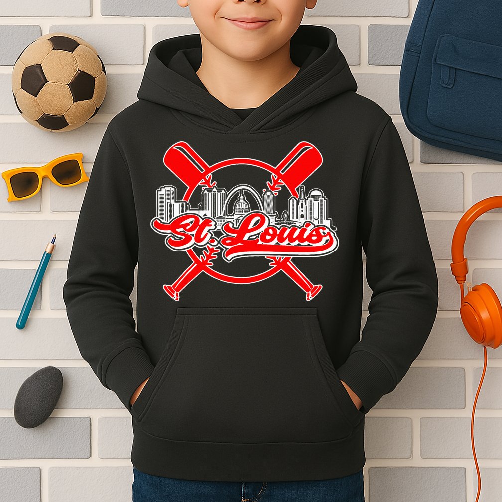 Vintage St. Louis Baseball Kids Hoodie