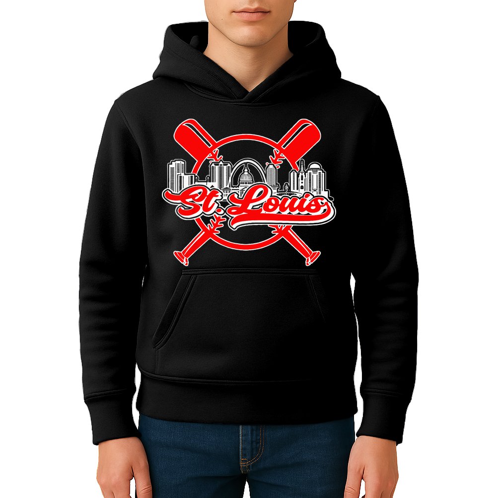 Vintage St. Louis Baseball Kids Hoodie