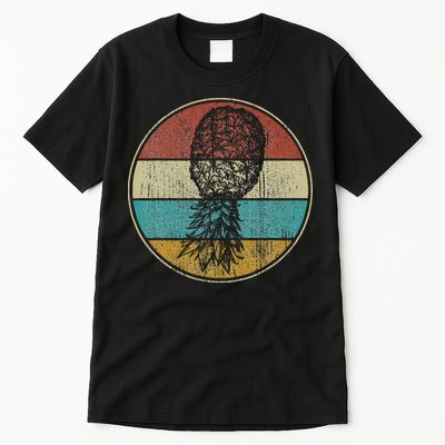 Vintage Swinger Lifestyle Retro Upside Down Pineapple Tall T-Shirt