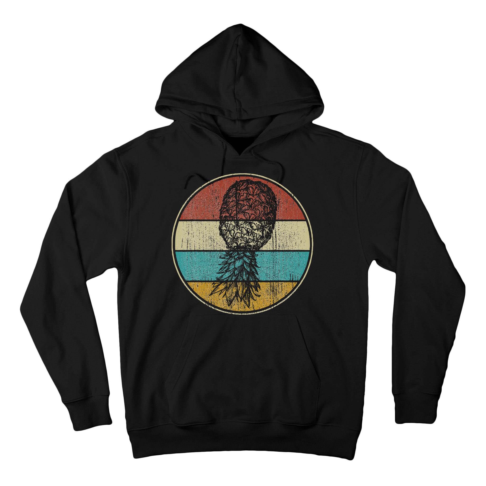 Vintage Swinger Lifestyle Retro Upside Down Pineapple Tall Hoodie