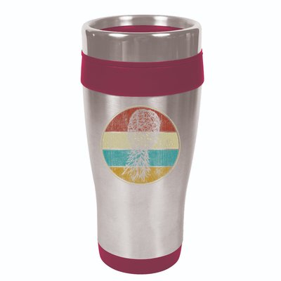 Vintage Swinger Lifestyle Retro Upside Down Pineapple 16oz Travel Tumbler