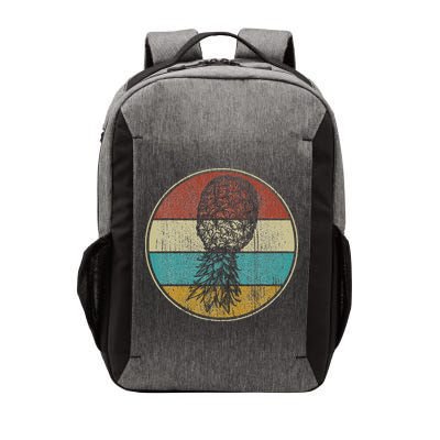 Vintage Swinger Lifestyle Retro Upside Down Pineapple Vector Backpack