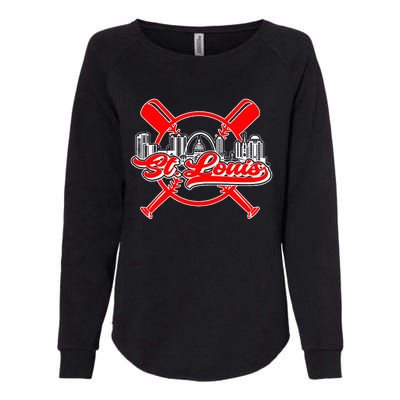 Vintage St. Louis Baseball Womens California Wash Sweatshirt