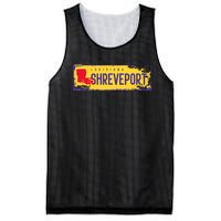 Vintage Sign Louisiana Map Shreveport Hometown Pride Mesh Reversible Basketball Jersey Tank