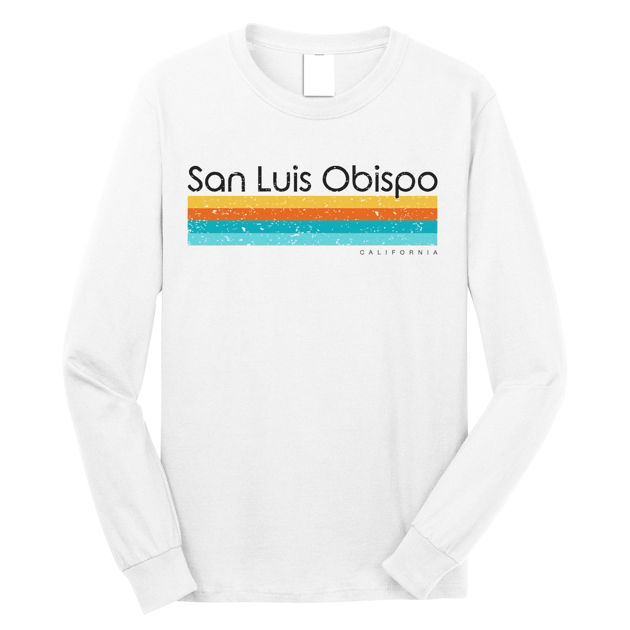 Vintage San Luis Obispo California Ca Retro Design Long Sleeve Shirt
