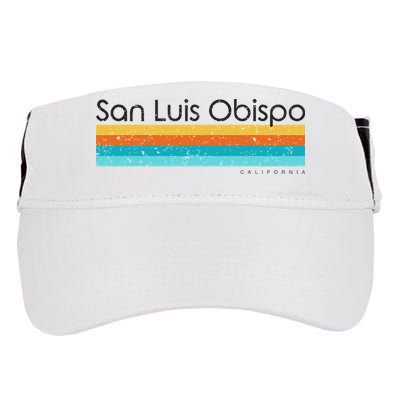Vintage San Luis Obispo California Ca Retro Design Adult Drive Performance Visor