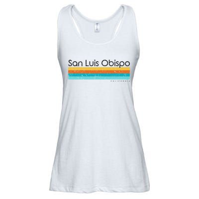 Vintage San Luis Obispo California Ca Retro Design Ladies Essential Flowy Tank